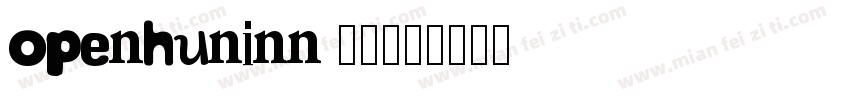 openhuninn 20字体转换